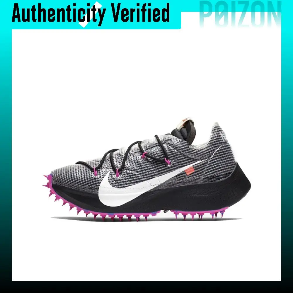 OFF-WHITE X Nike Vapor Street Running Shoes Women's Low-top Black/Purple/White CD8178-001