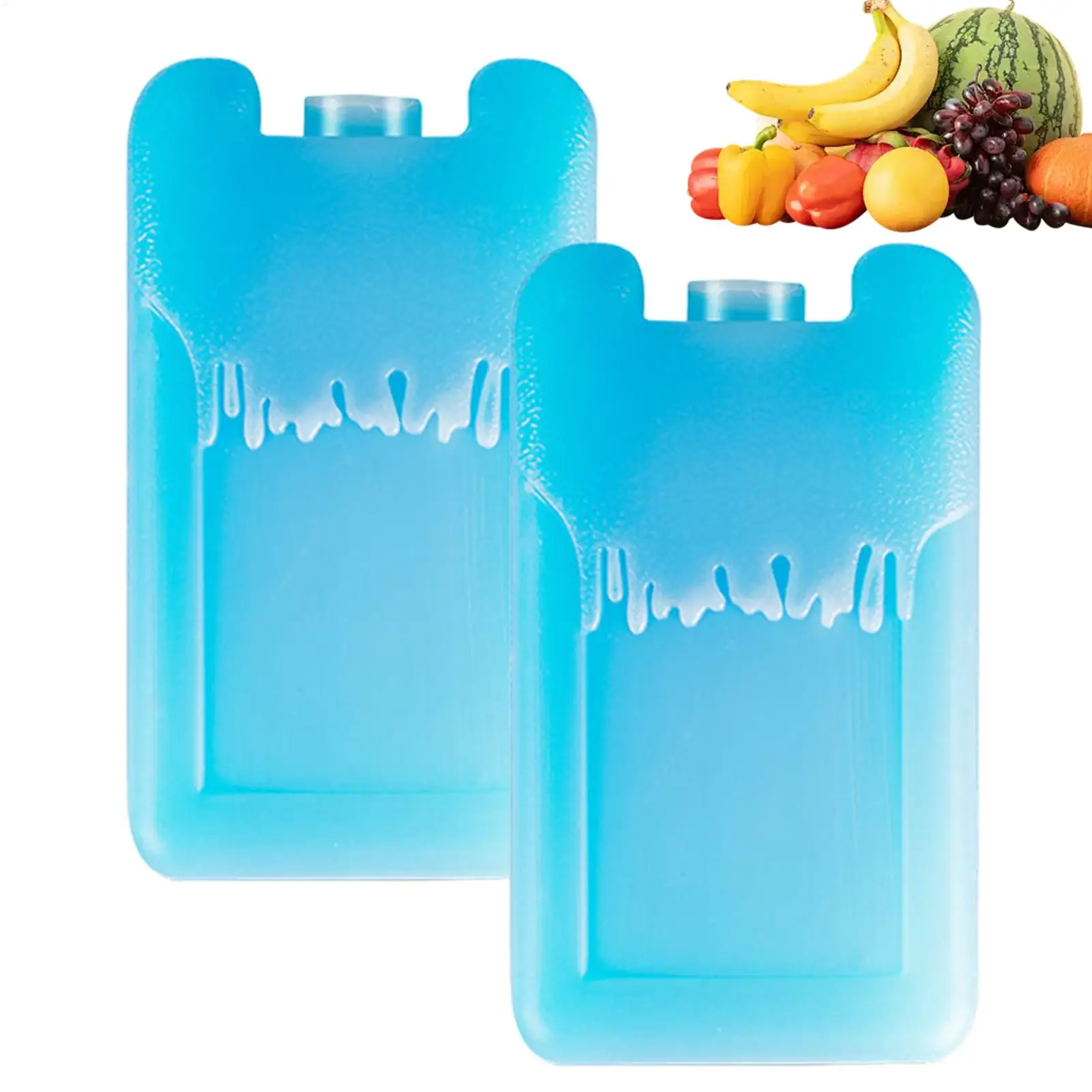 new Food Cooling Ice Crystal Box Reusable Portable Fast Cold Pack Outdoor Camping Food Fresh Cooler Leakproof Freezer Blocks