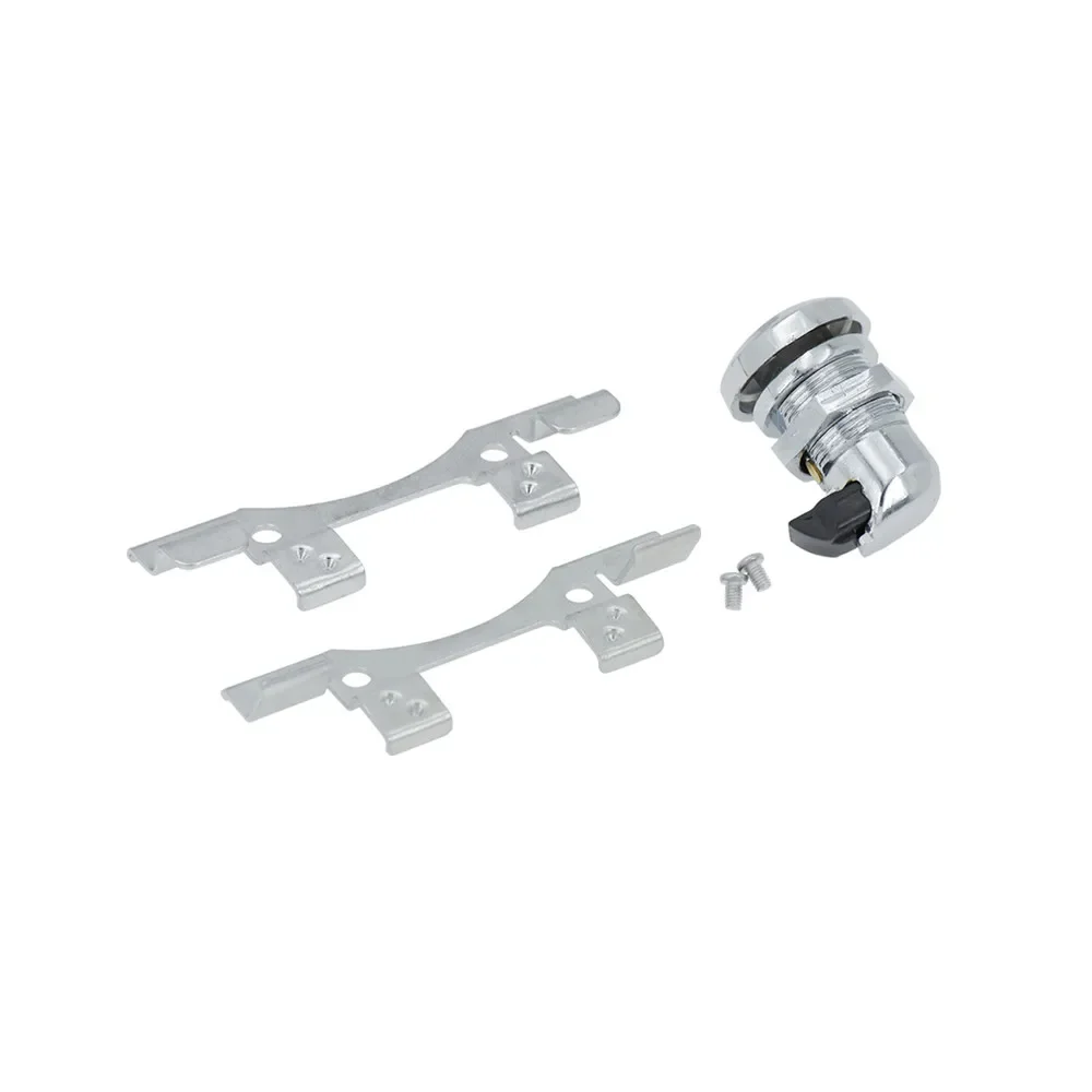 1xMotorcycle Fuel Door Latch Push Button Gas Oil Cap Tank For Harley Touring 1992-2022 Street Road GlideTour Electra Glide FLHX