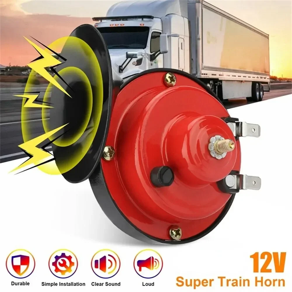 NEW 2PCS 60dB Air Horn for Car Snail Electric Horn 12V Power Supplies Boat Motorcycles Automotive Loud Speaker Sound Signal