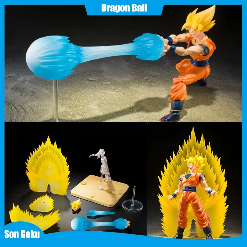 Dragon Ball Figure Super Saiyan Son Goku Special Effects Parts Instantly Moving Turtle-Sent Qigong Waves Action Figure Toy Gift