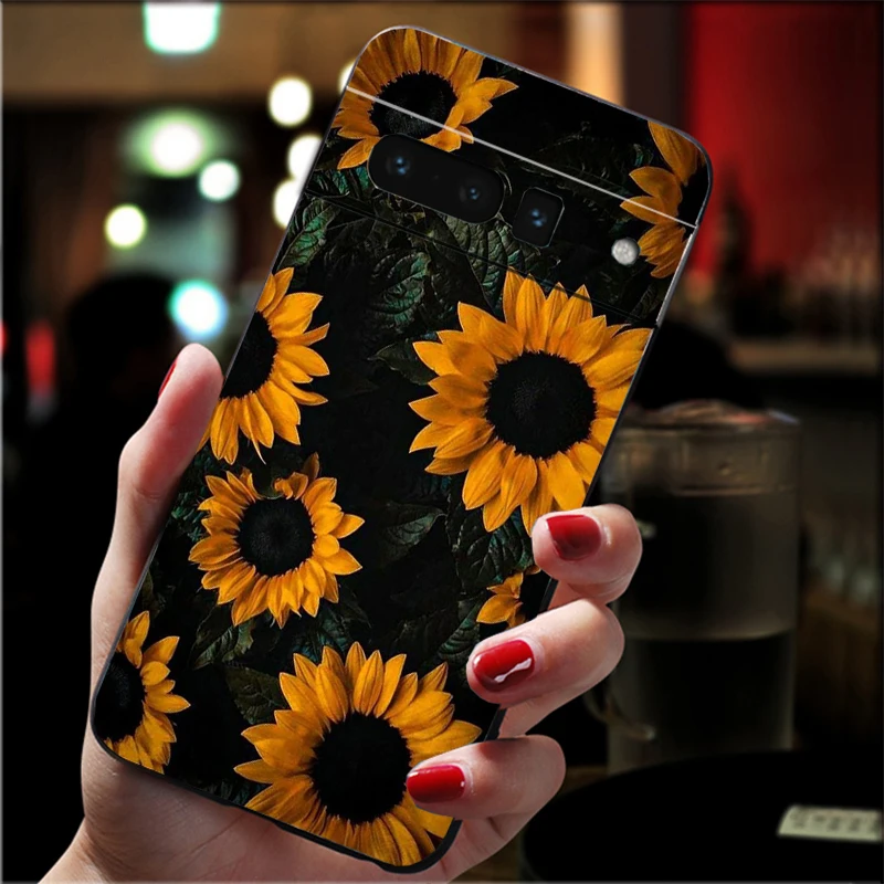 

Yellow Sunflower Phone Case For Google Pixel 10 9 Pro XL 9A 8 7 6 Pro Pixel 8A 7A 6A Pixel 8 7 6 5
