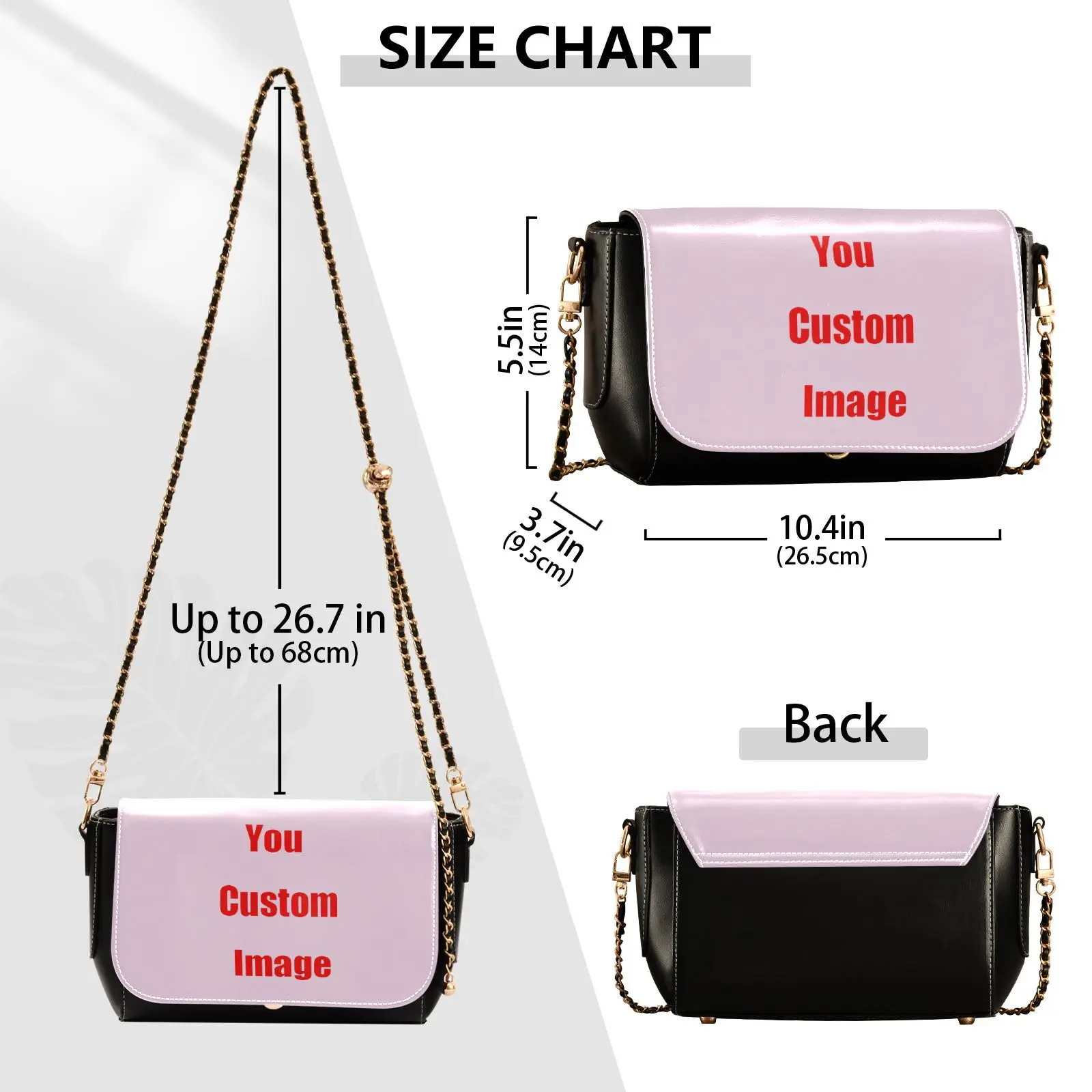 New Crossbody Bags For Women‘s 2024 Trend Fashion pu leather Simplicity Customizing images Small Chains Shoulder Handbags Purses