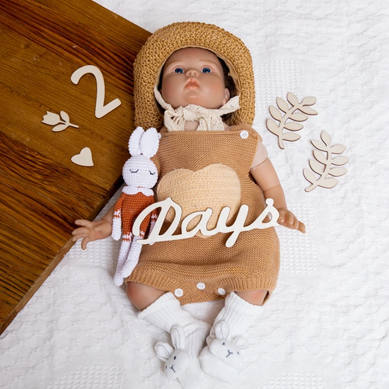 Baby Milestone Cards Wood Milestone Photography Growth Commemoration Baby Accessories Milestones Memorial Monthly Gift for Baby