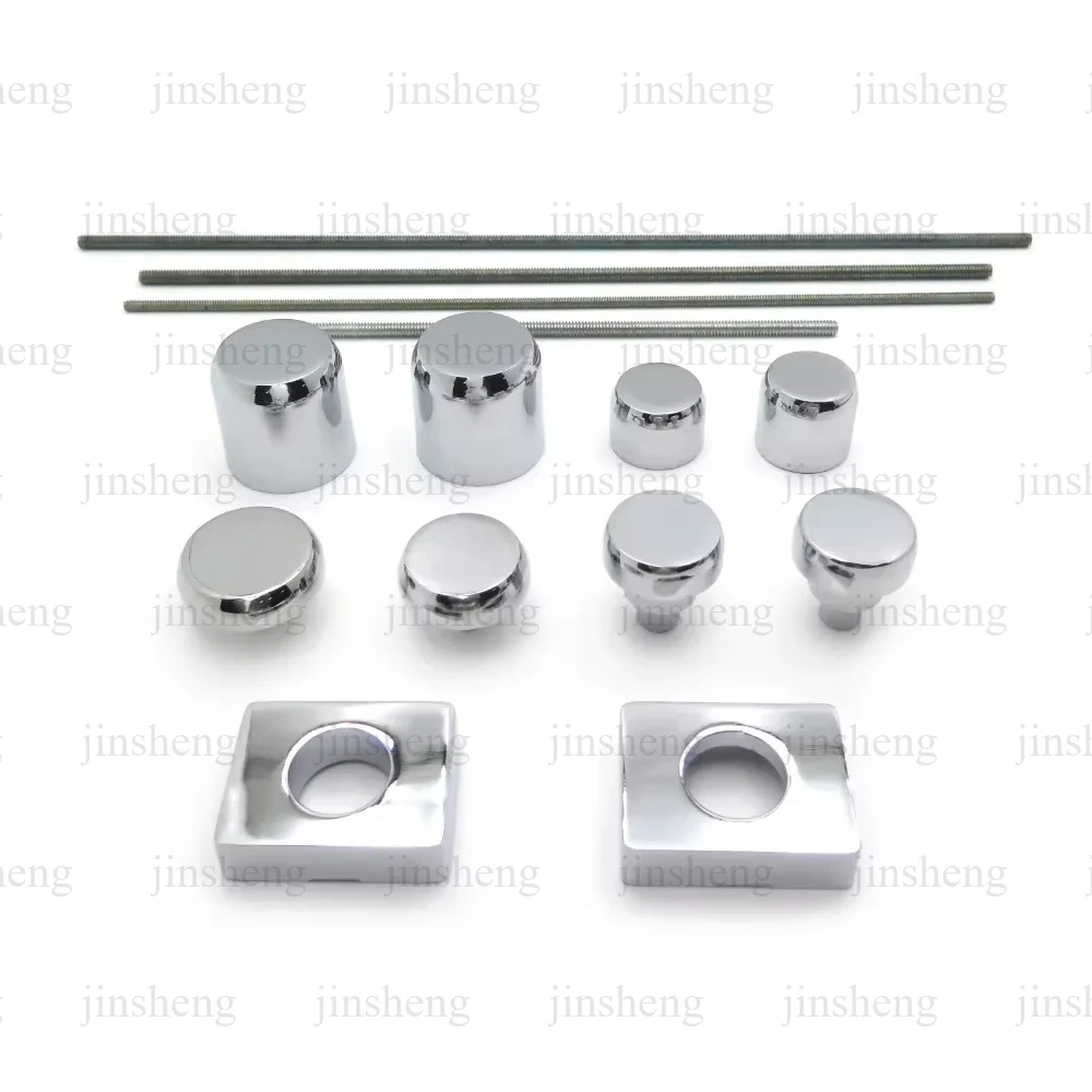 For Kawasaki ZX14 ZX14R 2006-2009 Chrome Axle Caps Covers Motorcycle Parts