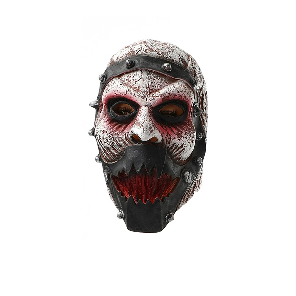 Latex Mask Spooky Haunted House Prop Full-Face Mask Medieval Carnival Mask For Party Escape Room Haunted House