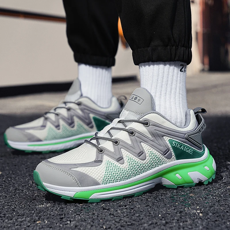 

Уличная повседневная обувь, противоскользящая спортивная обувь для пешего туризма, скалолазания, мужская прочная, легкая, модная, универсальная, сезонная обувь