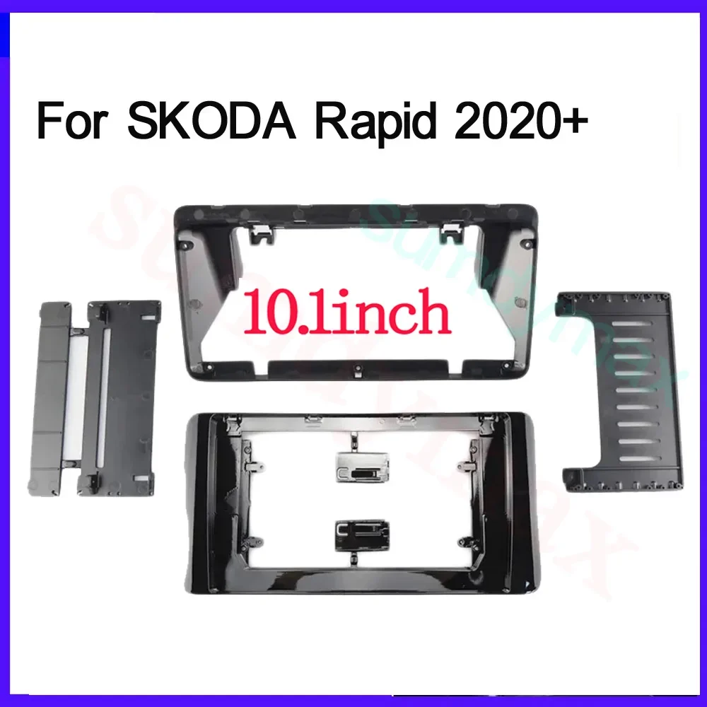 10.1 inch Car Radio Fascia For SKODA Rapid 2020 2021 2022 Auto Stereo CD/DVD Dash Panel Center Console Holder Frame Kit