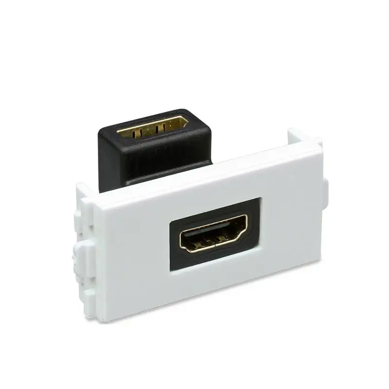 HDMI panel HDMI for module 86 wall socket 90 degrees bend welding version 2.0 1080 p engineering wiring