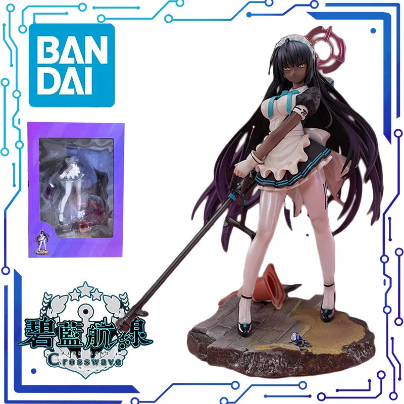 25CM niebieskie archiwum Kakudate Karin sniper Anime gra oryginalna figura Model akcji dekoracja kolekcja lalek z kreskówek zabawki prezenty