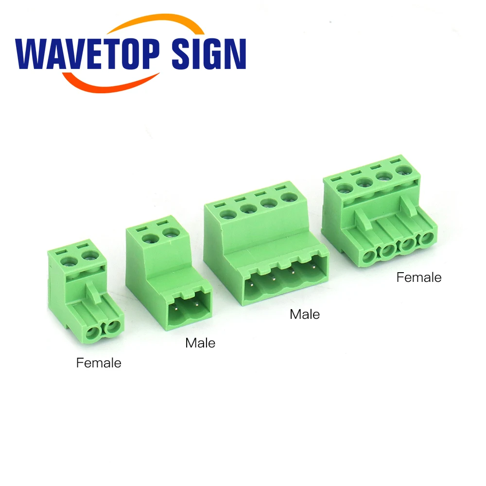 SignkoRay Pluggable Terminal Blocks Connector Butting Style 2EDGRK-5.08mm 2Pin 4Pin 6Pin Screw Terminals