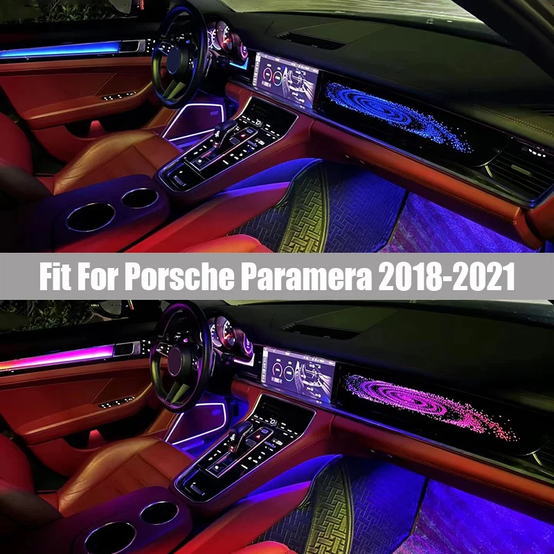 

Ambient Light Fit for Porsche Paramera 2018-2021 Central Control Instrument Panel Interior Door Panel Lights Door Speaker Cover