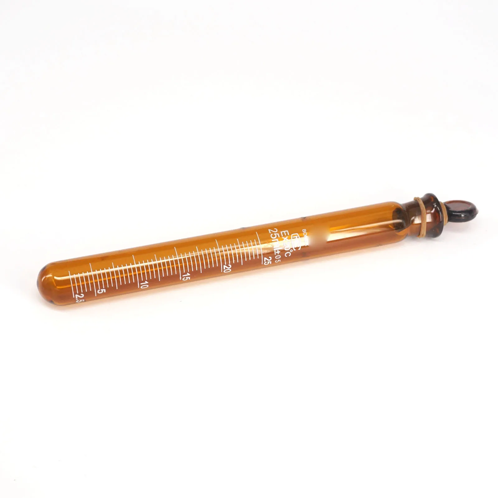 5/10/20/15/25/50ml Graduated Lab Glass Test Tube Round Bottom with Stopper