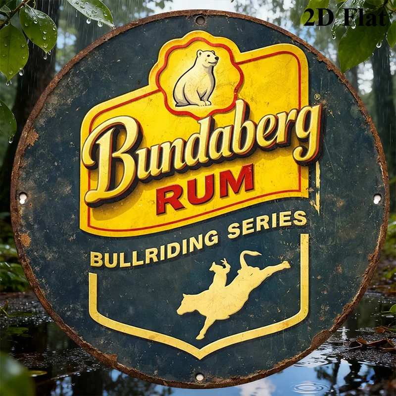 2D Flat, 1pc Pack, Round Wooden Sign, Retro Decorative Sign, Australian Liquor Theme Decor, Suitable for Decorating Bars, Kitche