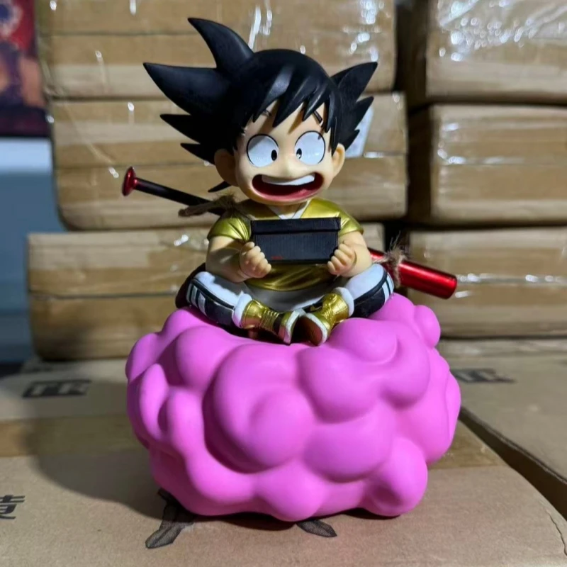 

Коллекционная фигурка аниме-персонажа Маленького Укуна на Облаке-Парашюте из Dragon Ball, 19 см, для автомобиля и дома, сувенирная модель