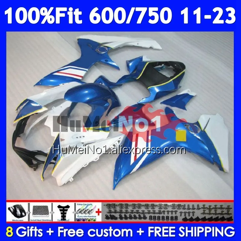 Fairing For SUZUKI GSXR750 K11 GSXR 600 750 107No.38 GSXR600 2011 2012 2013 2014 2015 2016 2017 18 19 20 Pearl BLUE 21 22 23 24