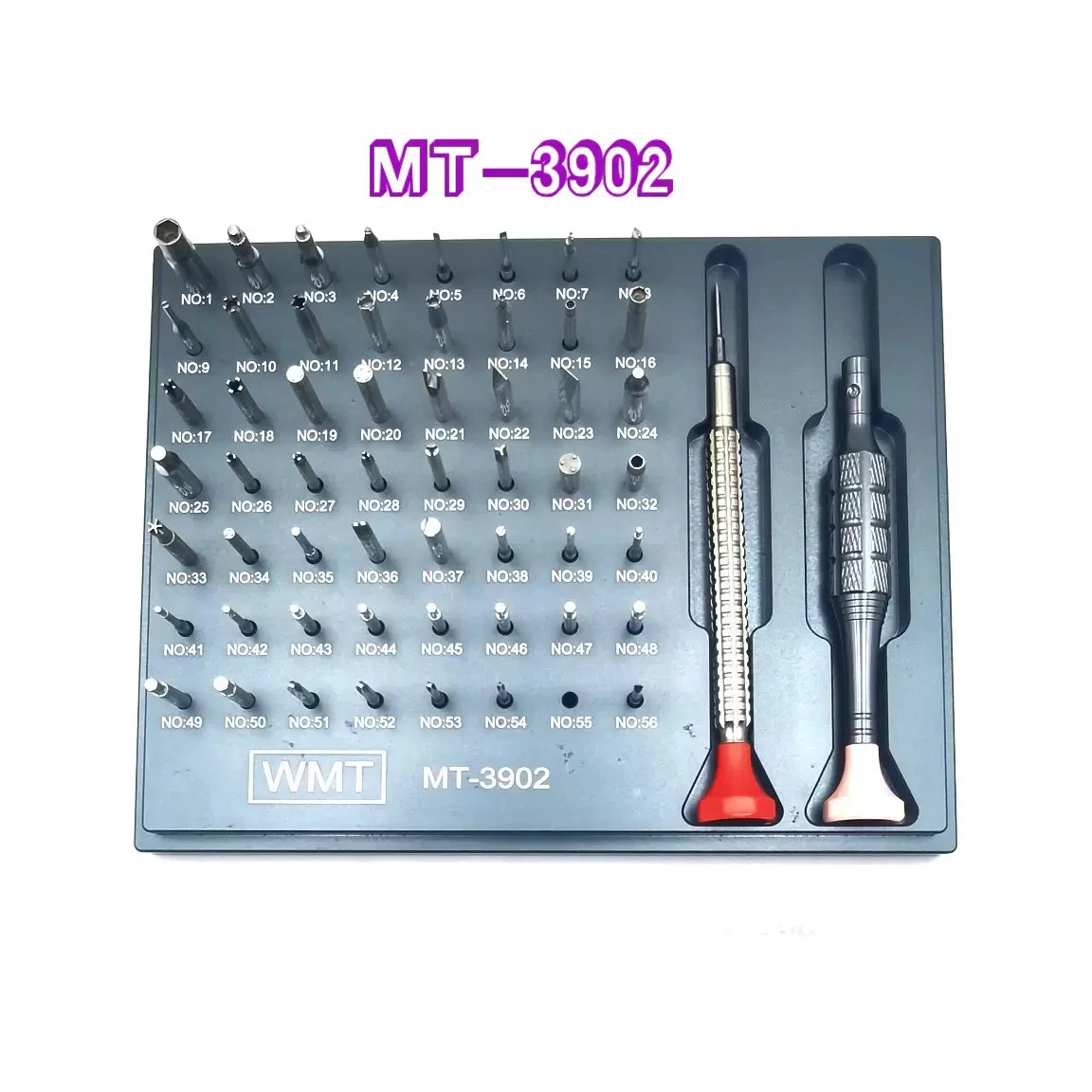 Professional 56-Piece Watch Repair Tool Kit (WMT MT-3902) - Precision Screwdriver Set for Watchmakers & Jewelers