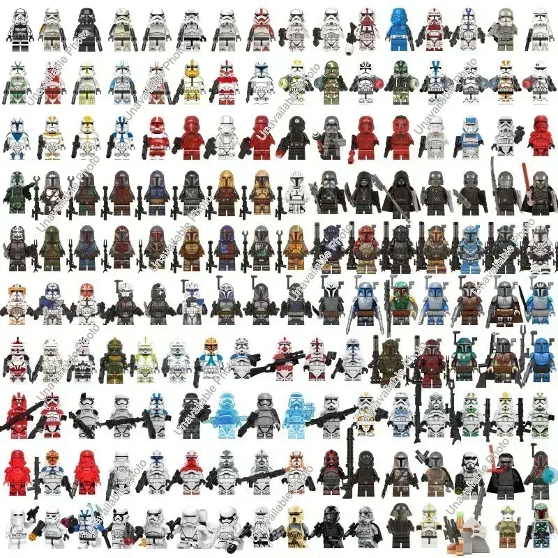 Hot Speelgoed Kloon Star Wars Mandalorians Bouwsteen Stormtroopers Luke Skywalker Boba Fett Obi-Wan Dath Vader Action Figure Speelgoed
