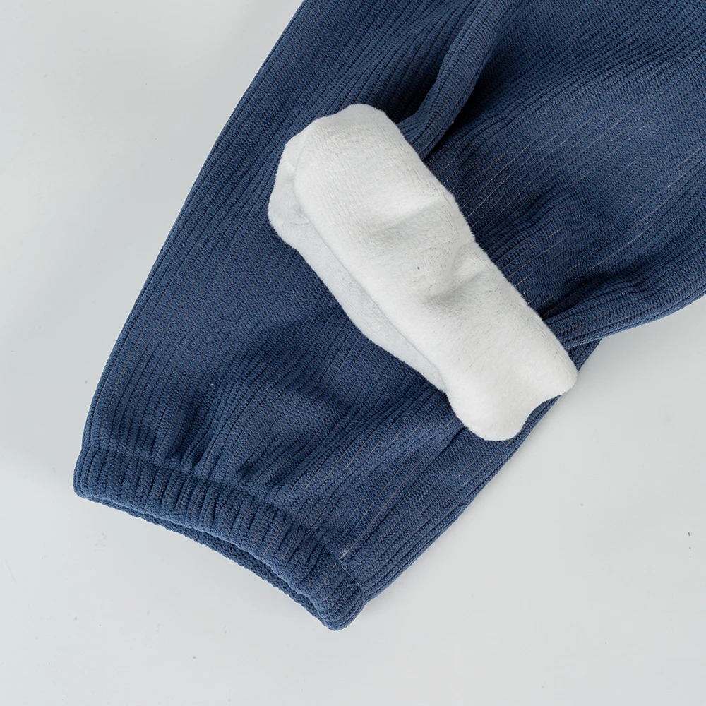 جديد الأطفال الخريف الشتاء الدافئة الصوف مبطن السراويل الطويلة سروال قصير مع جيوب الدب لطيف المألوف للأطفال عارضة طويلة بانت #5