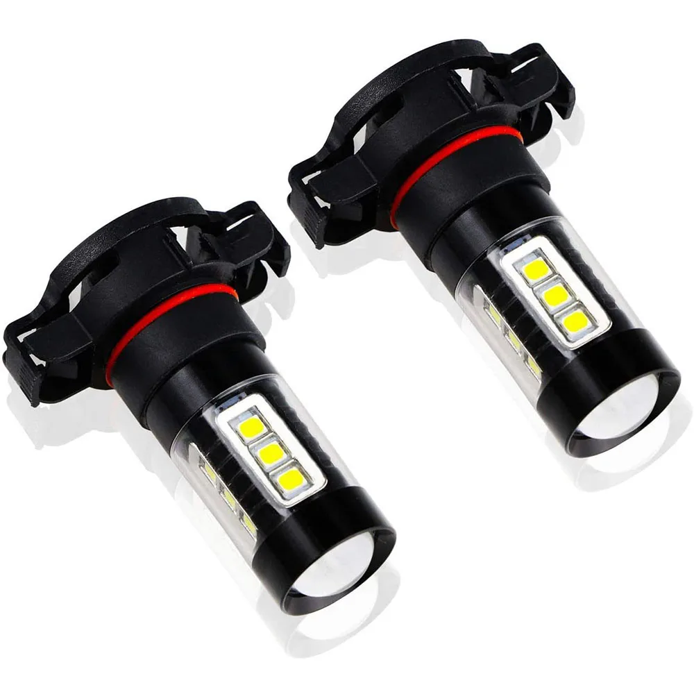 

Enhance Your Visibility with 5250 LED Fog Light Bulbs - 16 Cree LED Chips - 6000K - 80W - 12V/24V