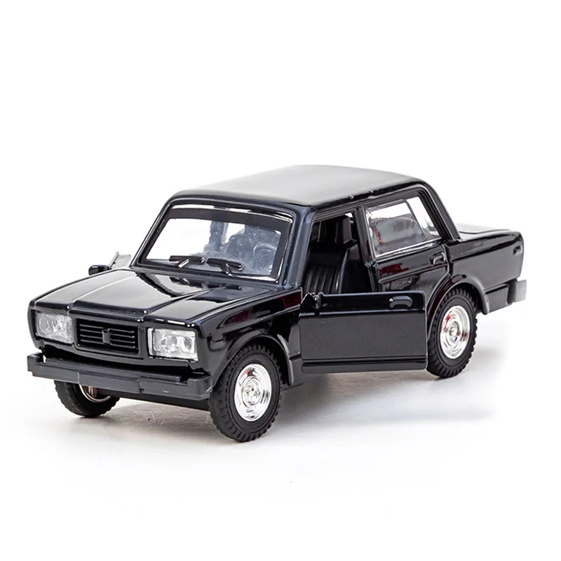 1: 32 Die Casting Model Alloy Lada Car Model Children\'s Toy Car Pendulum Power Car Model Boys\' Toy