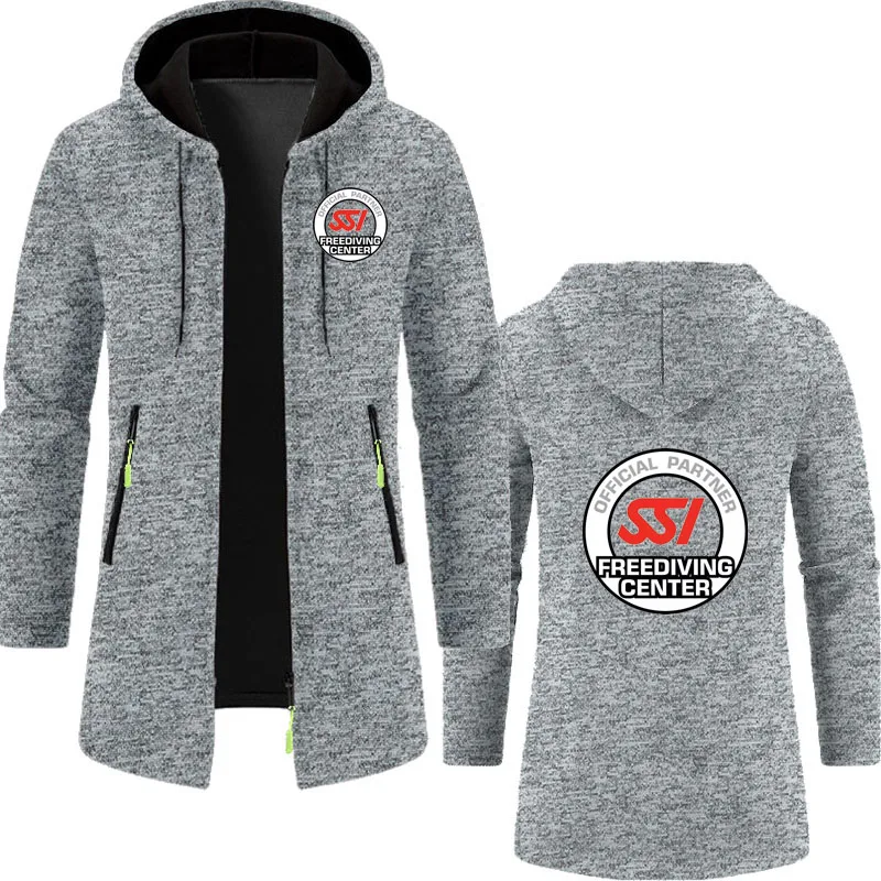 Spring and Autumn Streetwear long men's hoodie Scuba Diving Dive SSI Printing selling popular loose pullover sweatshirt tops