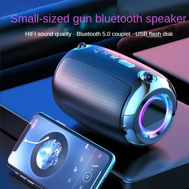 RGB Light Bluetooth Speaker Wireless Powerful HiFi Sound Bass BT Portable Outdoor Stereo Music Box For iPhone Xiaomi Smart Phone