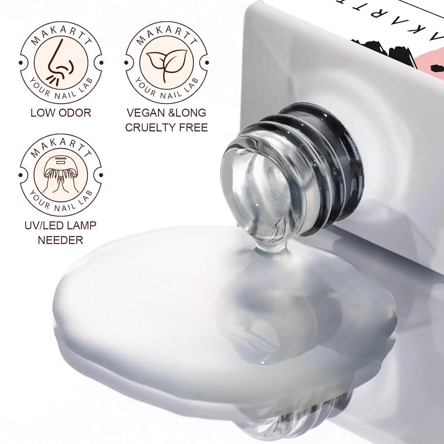 マットジェル トップコート - ソークオフネイルランプ用ノーワイプトップコートネイル、クリスマスネイル用品に最適な長持ちネイルアート