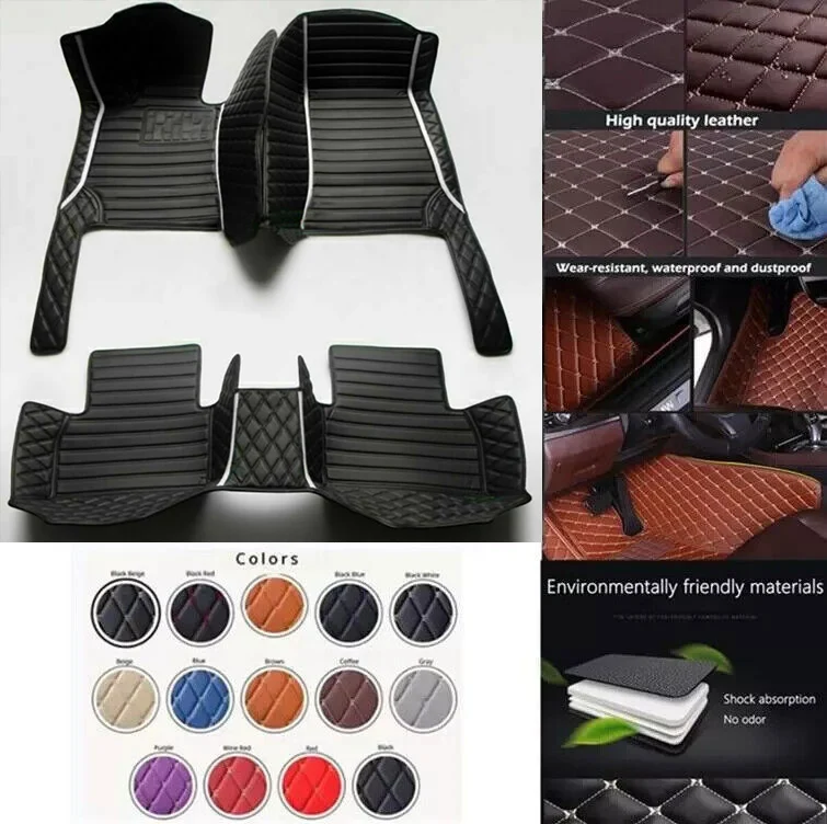 

3D PU-leather Waterproof Custom Car Floor Mats For Cadillac XT4 2018-2023 Years Auto Carpets Coche Accessorie Liners