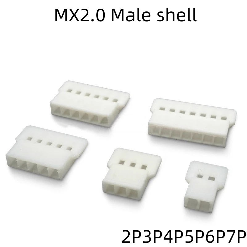 

10/100PCS MX2.0mm Male/Female terminal and male shell air docking 51006 plastic shell plug 2P3P4P5P6P7P connector