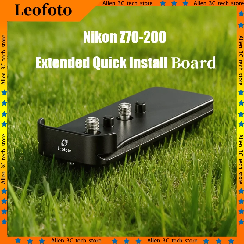 Leofoto Nf 09 Extended Quick Release Plate Suitable For Nikon Z70-200mm f/2.8 VR S II Lens Aka Gimbal Tripod Support Plate