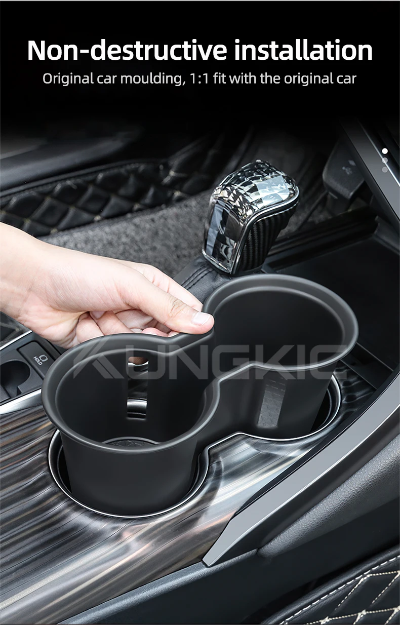 Für Toyota Camry 2018 2019 2020 2021 2022 2023 Wasserbecherhalter Zentrale Steuerung Getränkehalter Wasserbecherschale Autozubehör – Detail 4