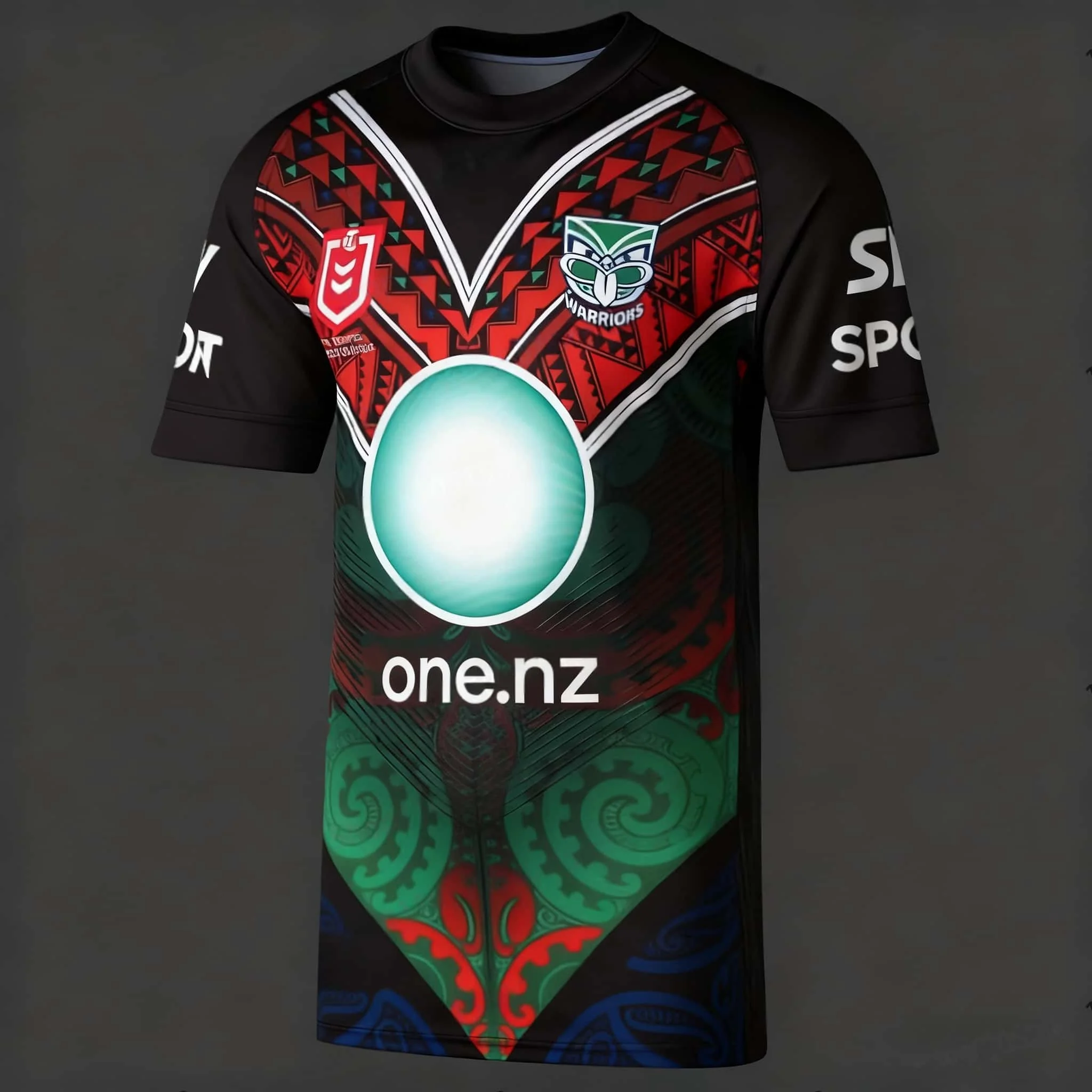 2026 Maori Warrior Pattern Rugby T-shirt Parent-child Matching Tee Men Women Kids Quick Dry Short Sleeve Sports Training Uniform