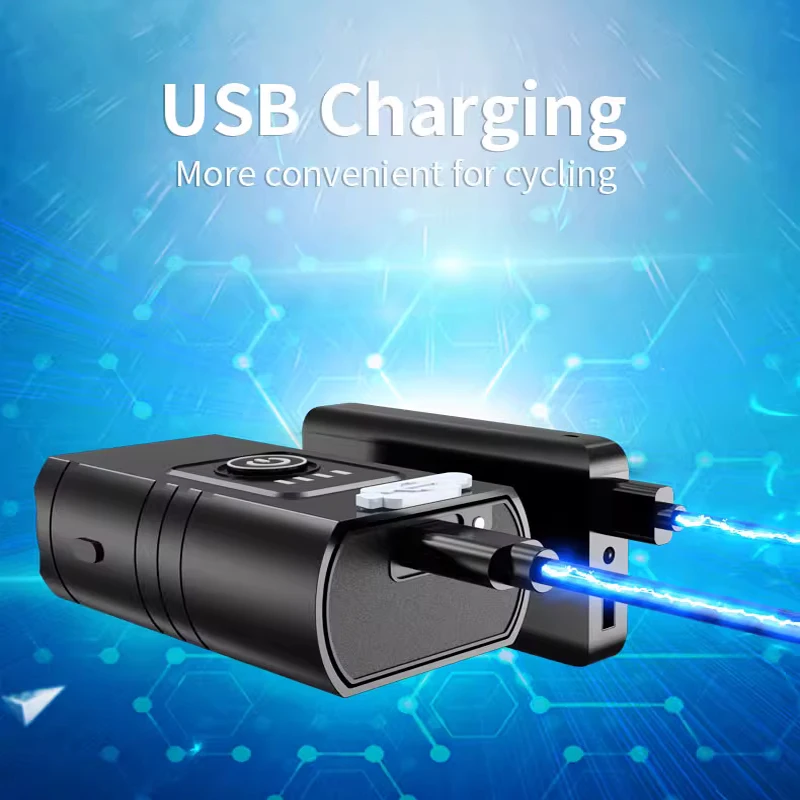 جديد LED دراجة ضوء 2400LM USB شاشة طاقة قابلة لإعادة الشحن MTB دراجة الطريق الجبلية مصباح أمامي مصباح يدوي معدات ركوب الدراجات