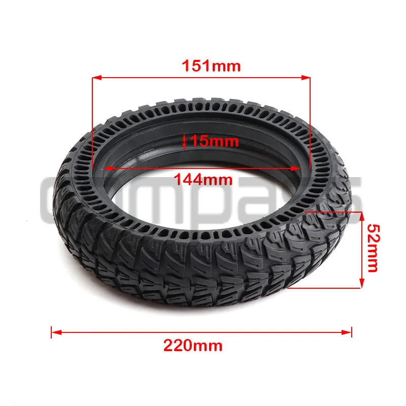 9x2.25 Solid Tires Wheels Puncture Proof Non-Pneumatic Tire for Xiaomi M365 KUGOO M4 Electric Scooter Replacement Parts