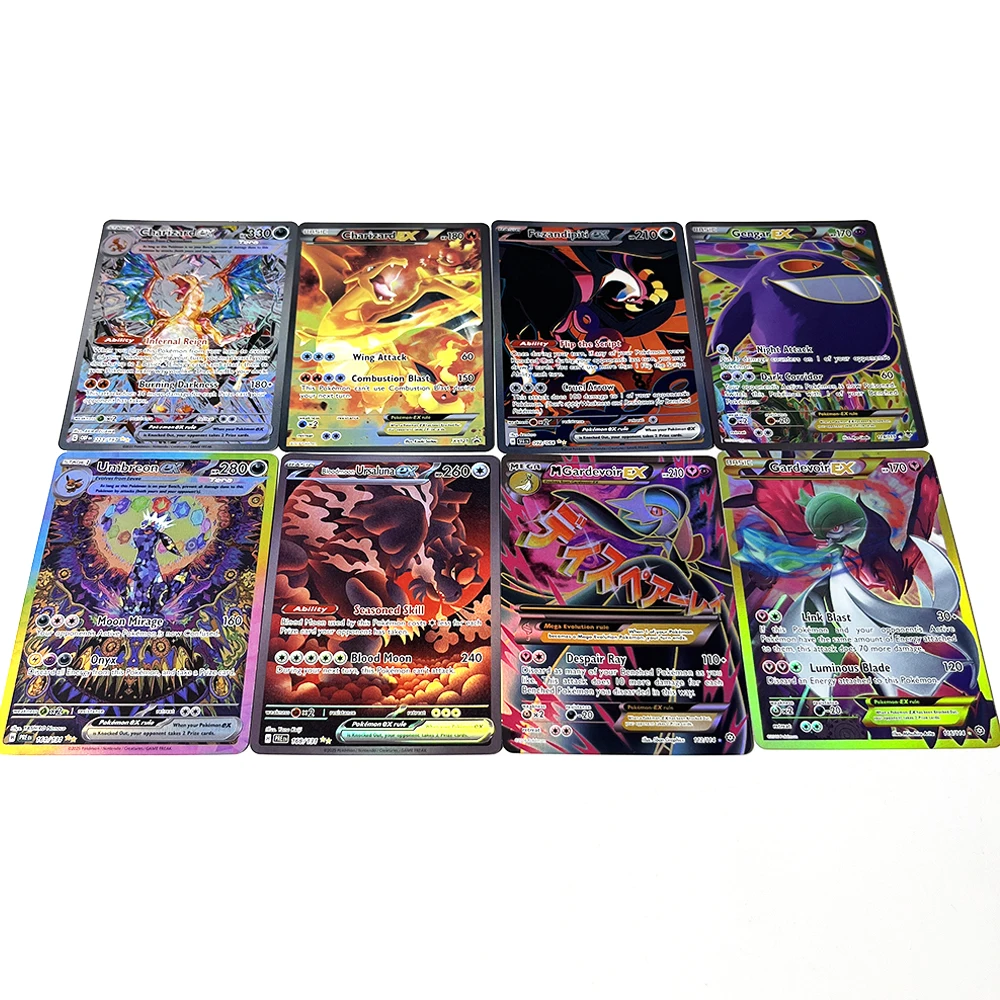 PKM PTCG  EX Proxy Foil Game Cards English Altaria  Bloodmoon Ursaluna Celebi Charizard Umbreon Gardevoir Gengar MGardevoir card