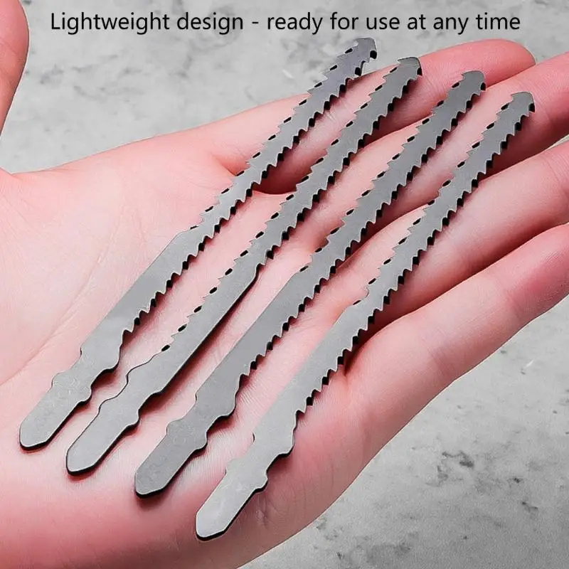 

4Pieces Double Sided Hacksaw Blade Crafted from Sturdy Carbon Steel Perfect for Long Time Use in Small Woodworking Projects 37JD