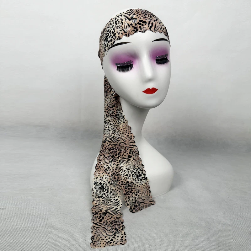 Customized Latin Belly Dance Exclusive Headband Women's Leopard Lace Headband Performance Competition Accessories Headband