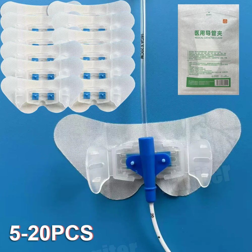 5-20x Catheter Fixation Fixing Sticker Tape Leg Retainer Holder Drainage Tube Device Urine Nylon Bag Fixed Independent Packaging