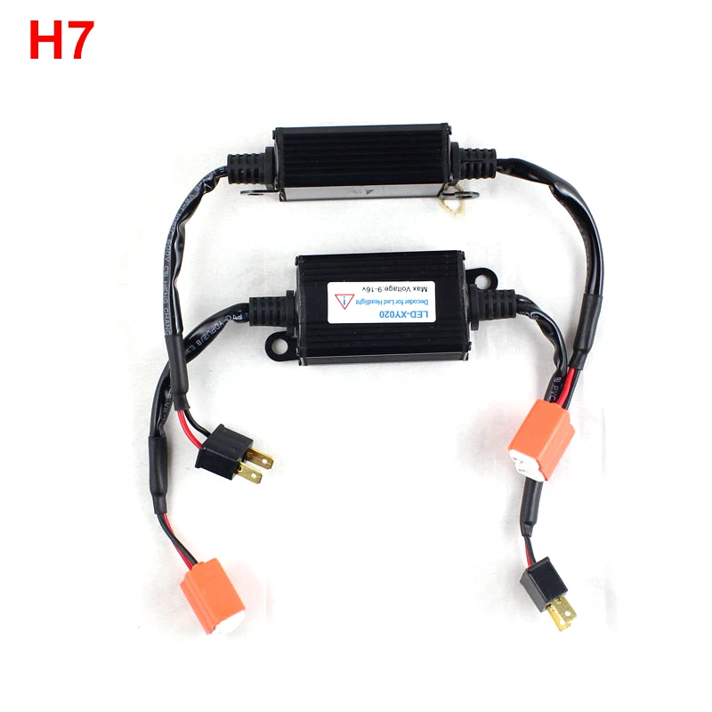 Rockeybright error free H7 led headlight warning canceller for h7 headlight no noise for BMW for Mercedes led resistor decoder