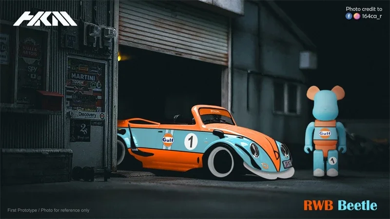 

HKM 1:64 RWB blue#2 Orange / #1 Diecast Model Car