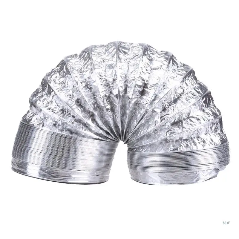 120mm Dryer PVC Aluminum Foil Smoke Tube Flexible Ventilations Ducts for Kitchen Bathroom Extractors Pipe