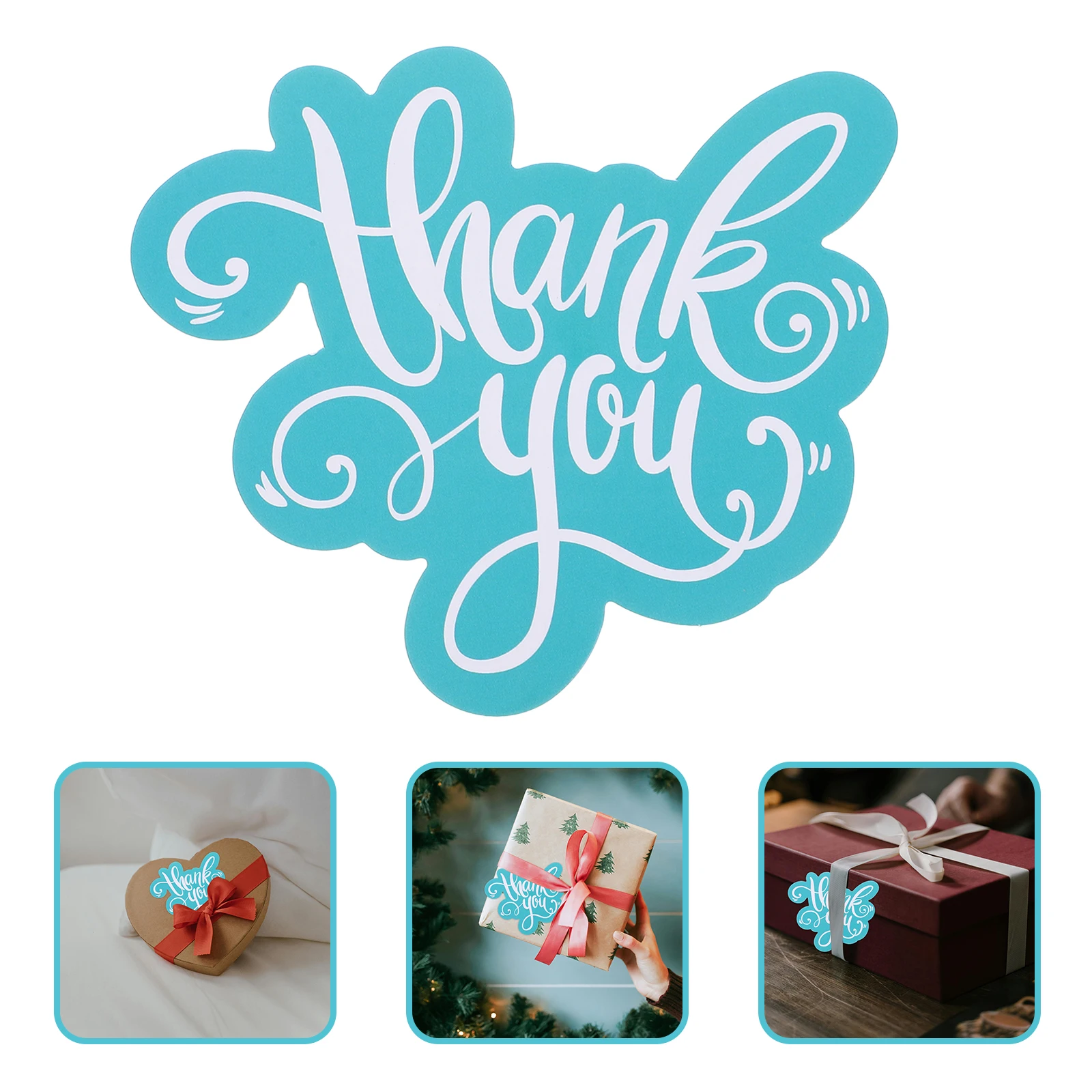 50 Pcs Thank You Card Mini Cards with Envelopes Greeting Small Shape