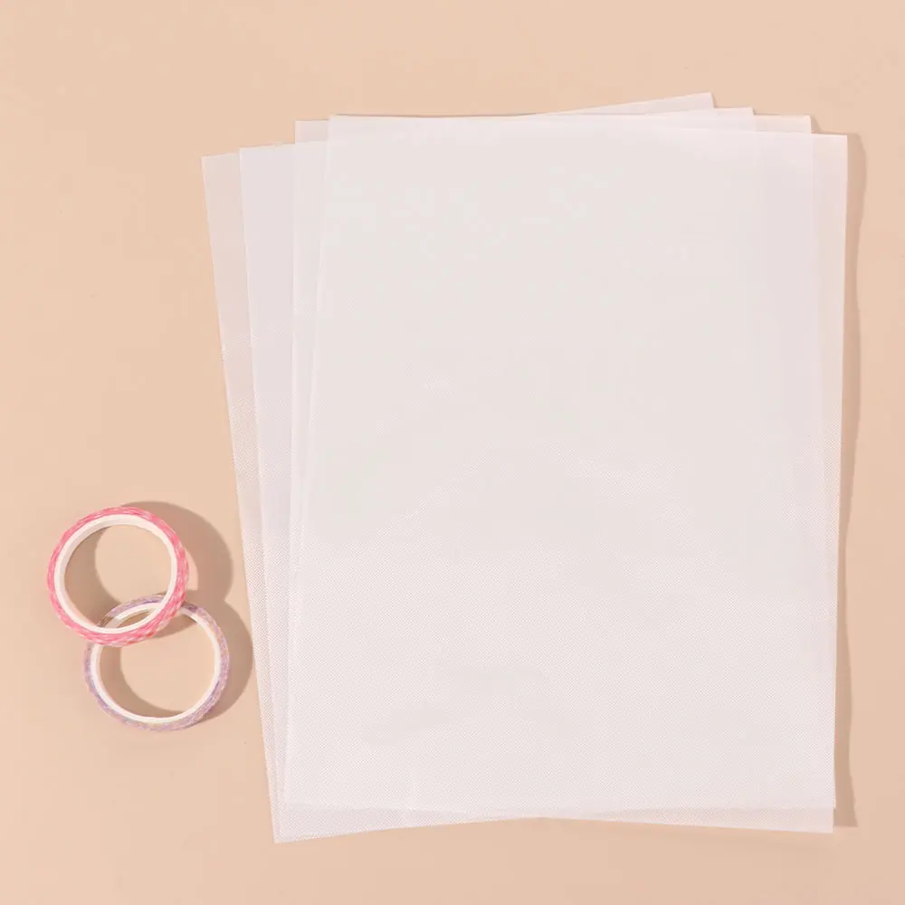 4PCS Light Transmission Perler Beads Baking Cloth DIY Edge-stitched Ironing Sheets for Fuse Beads Sturdy Reusable