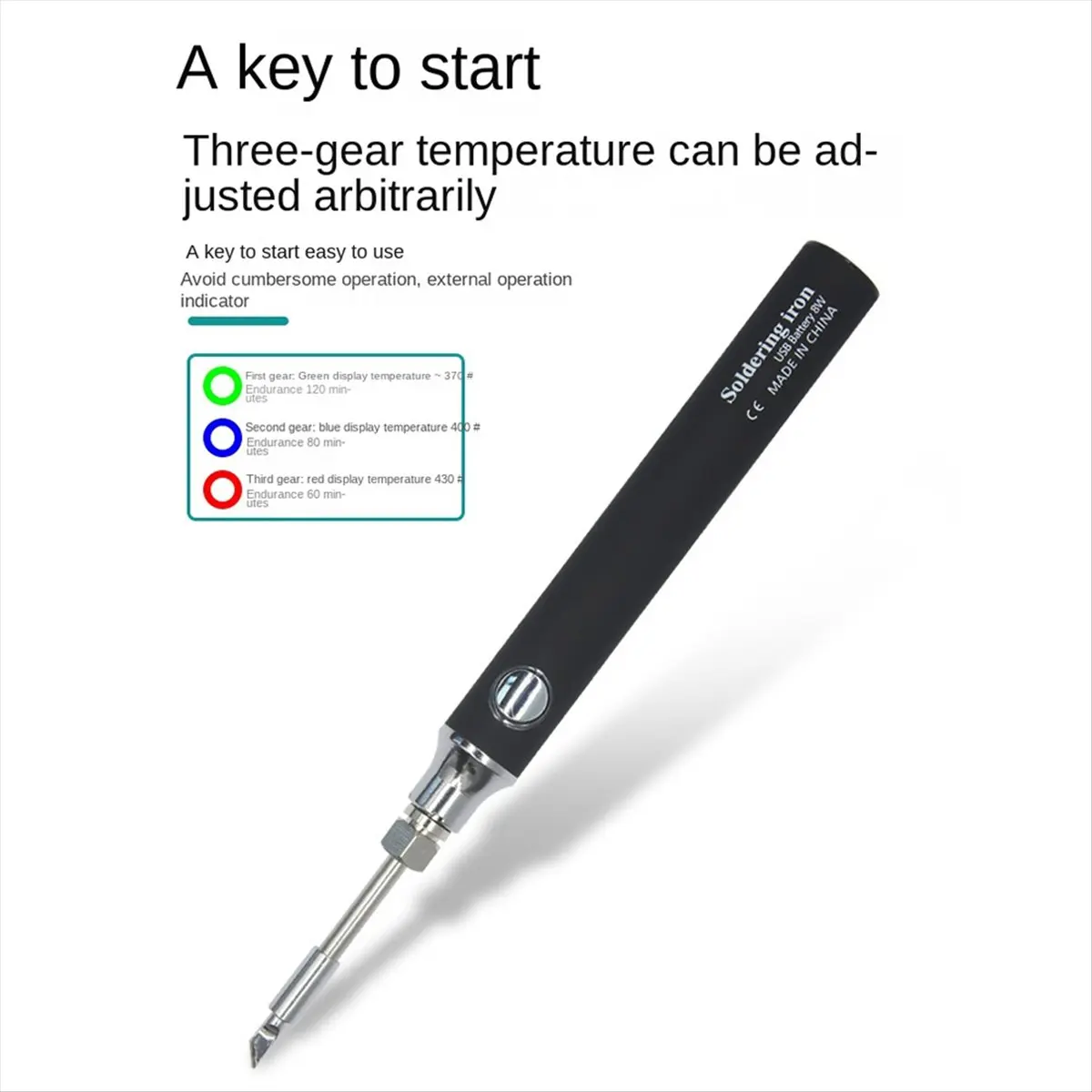 HOT! Wireless Mini USB Soldering Iron Set 5V Portable 8W Soldering Pen Home Repair Tools