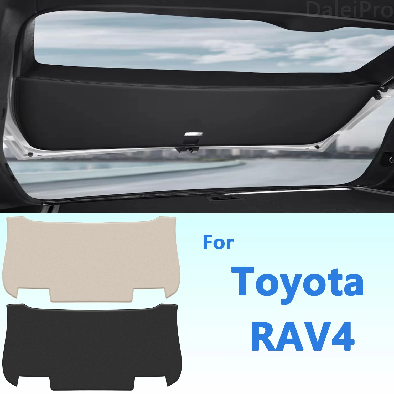 

Для Toyota RAV4 RAV 4 2020-2023 2024, устойчивый к царапинам задний багажник, защитный чехол, противоударная кожаная декоративная накладка