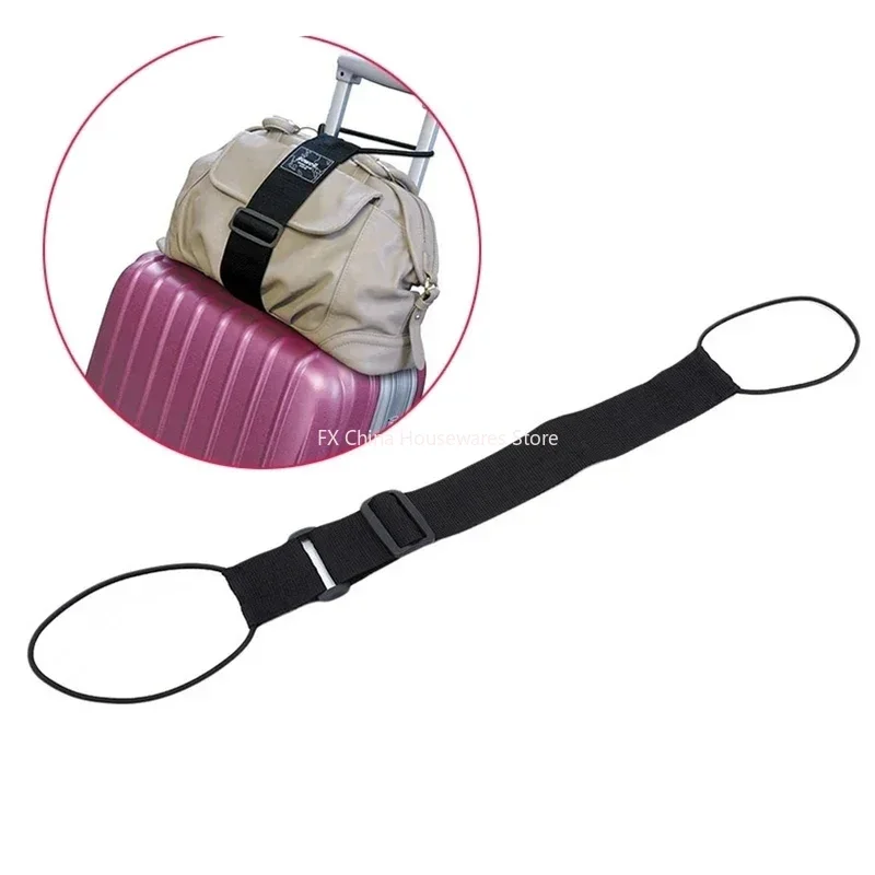 Elastic Adjustable Luggage Strap, Bungee Travel Security Belt, for Carry On, Secure Baggage Transport