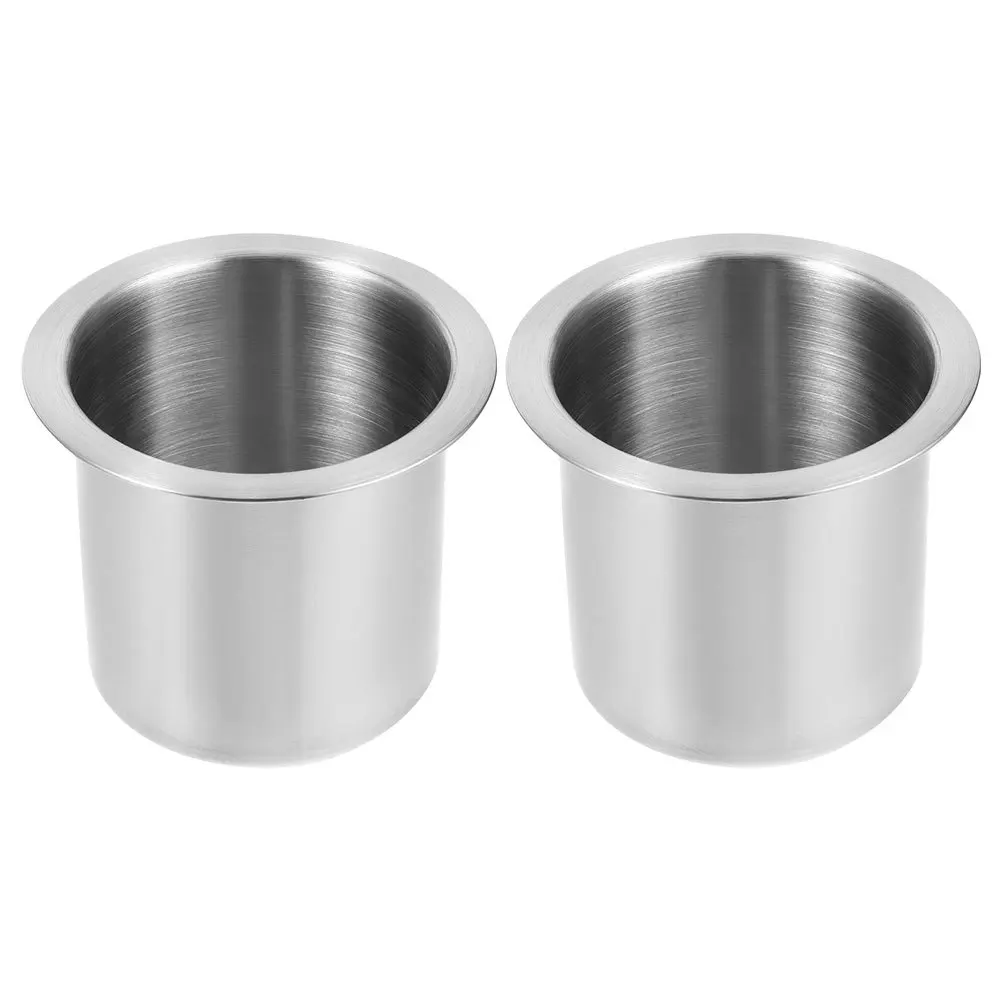 

2Pcs Stainless Steel Sofa Cup Holder Insert Drop-in Drink Holder for Couch Recliner Car Boat Rv Silver Recliner Cushion Inserts