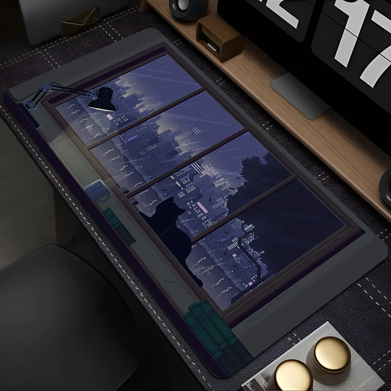 

Gaming Mouse Pad New Mousepad Cute Amine Cat Gamer Desk Mat Keyboard Pad Carpet Computer Table Surface For Accessories Mausepad