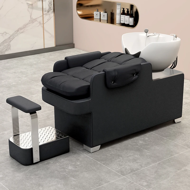 

Hair Salon Exclusive Shampoo Chair Comfortable Luxury Hair Washing Chair Comfortable Luxury Chaise De Coiffure Salon Furniture